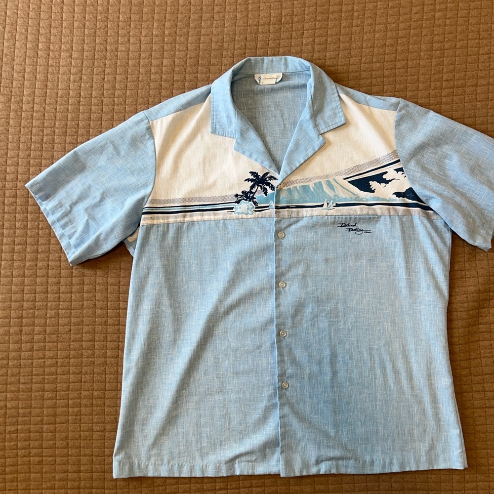 Light Blue Hawaiian Shirt